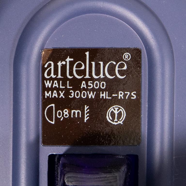 Perry King, Santiago Miranda & Gianluigi Arnald, wall lamps, "Jill", 5 pcs, Arteluce/Flos, Italy.