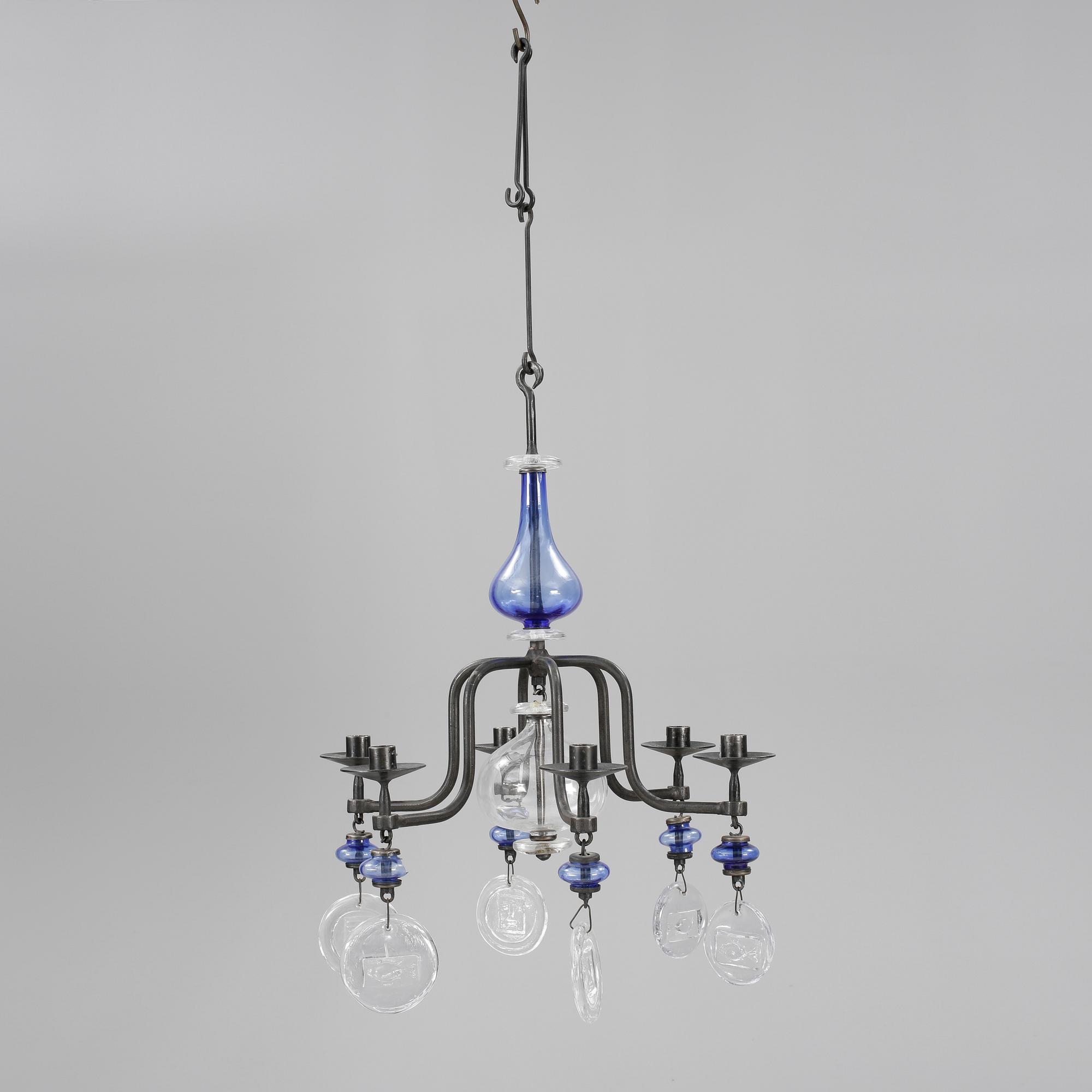 LJUSKRONA, Erik Höglund, 1900-talets andra hälft. Höjd ca 50 cm.