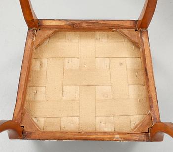 KARMSTOLAR, ett par, empire, 1800-talets första hälft.