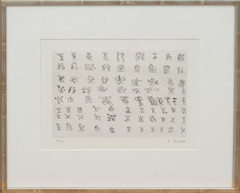 HENRI MICHAUX, litografi, signerad och numrerad 56/60.