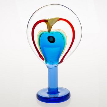 OIVA TOIKKA, GLASSKULPTUR, "Lollipop", signerad Oiva Toikka, Nuutajärvi 2004, 179/200.