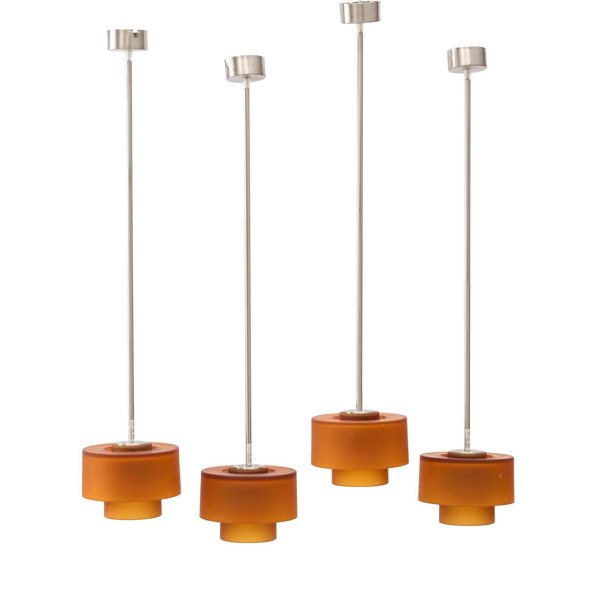 Prandina, ceiling lamps, 4 pieces, model "Maior S1", Italy.