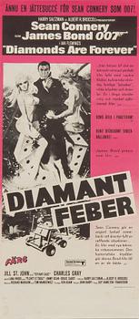 Filmaffischer, 4 st, James Bond.