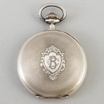 A silvered metal inkstand by Kaiser Zinn 1910s.