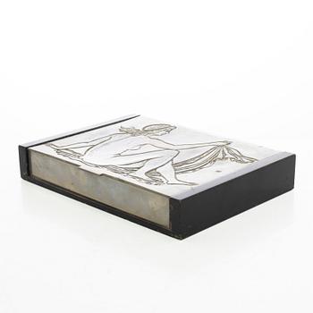Oscar Antonsson, An Art Deco lidded pewter box, 1938, Athena Ystad.