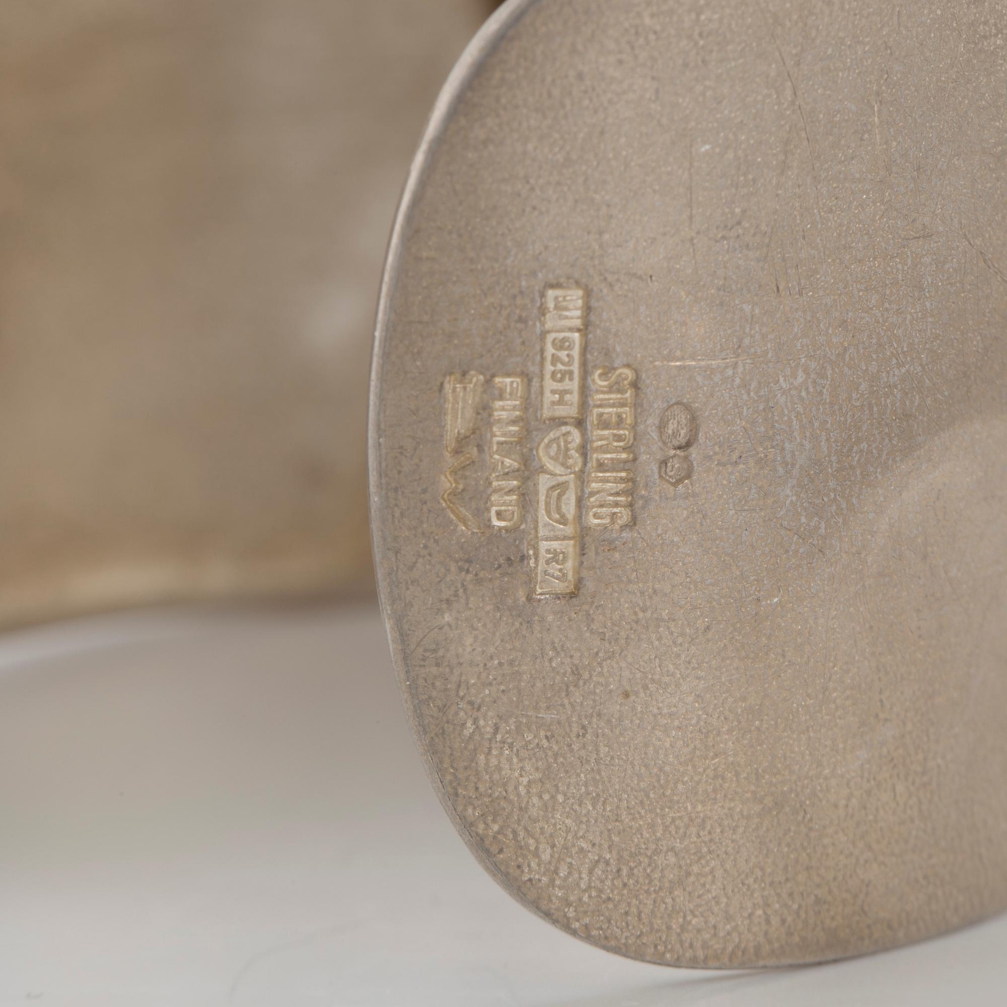 BJÖRN WECKSTRÖM, armband av sterlingsilver, "Mannen från Merkurius", Lapponia 1970. Vikt ca 70 gram.