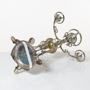 Bordsuppsats, nysilver, Elkington & Co, England, 1862.