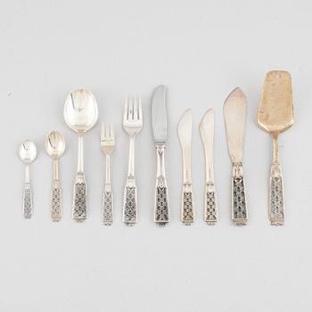 Cutlery service, 77 pieces, silver, model "Princess", Cesons, Gothenburg, some 1980.