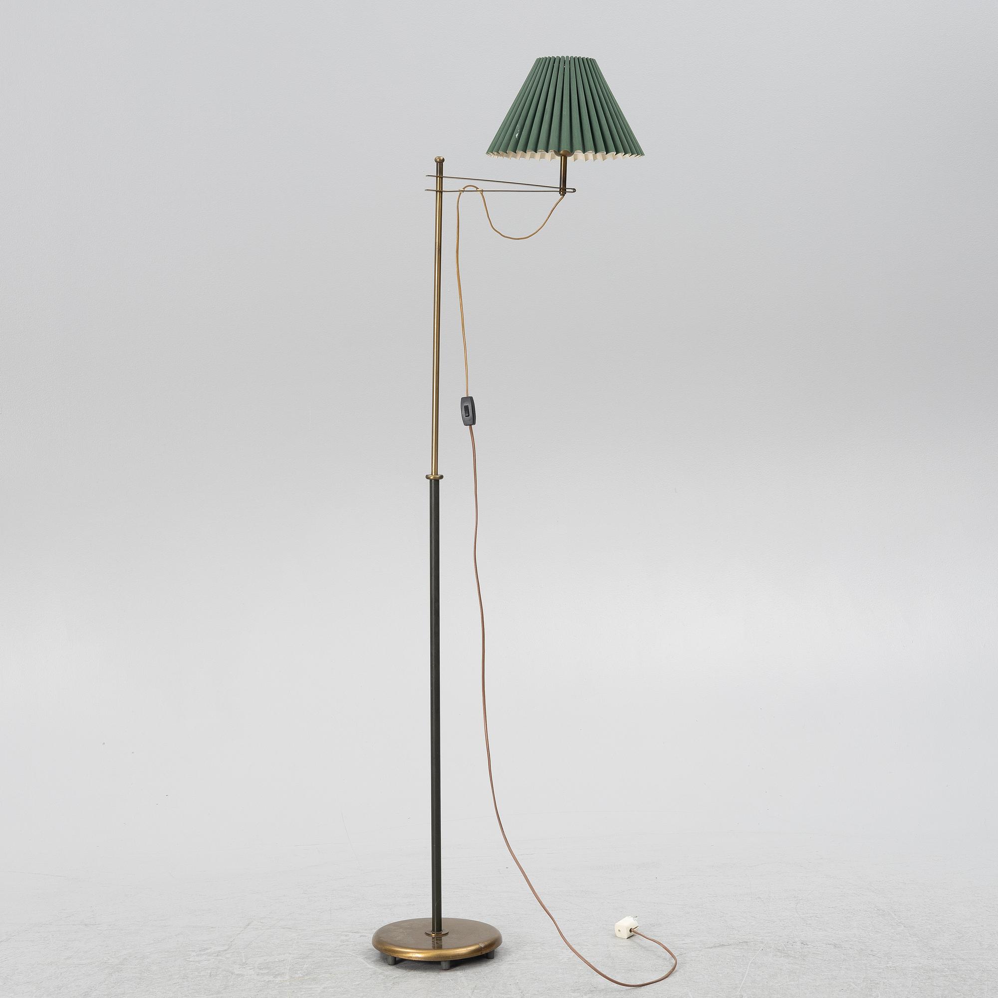 Harald Notini, golvlampa, modell "15597", Arvid Böhlmarks Lampfabrik, Stockholm, 1950-tal.
