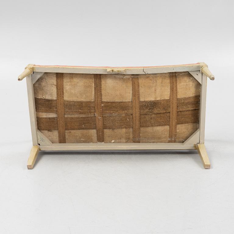 A Gustavian sofa from Lindome, circa 1800.