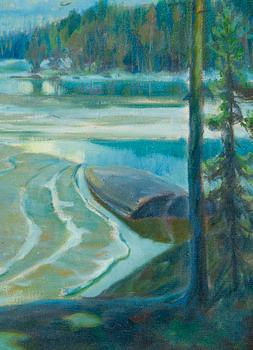 Jon Oscar Esti, Iltahämärä rannalla.