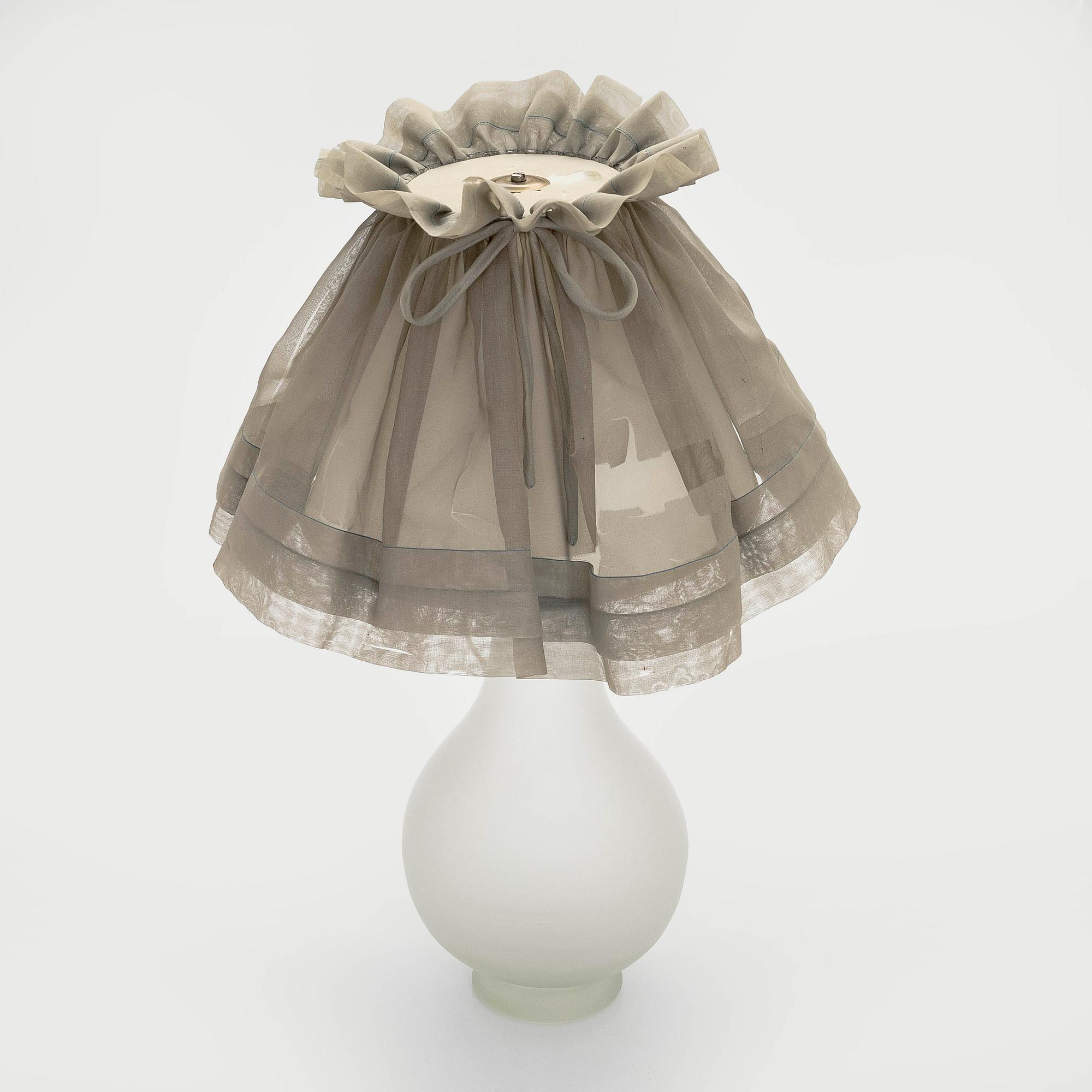 Greta-Lisa Jäderholm-Snellman, A glass table lamp signed G.L.J Finland.