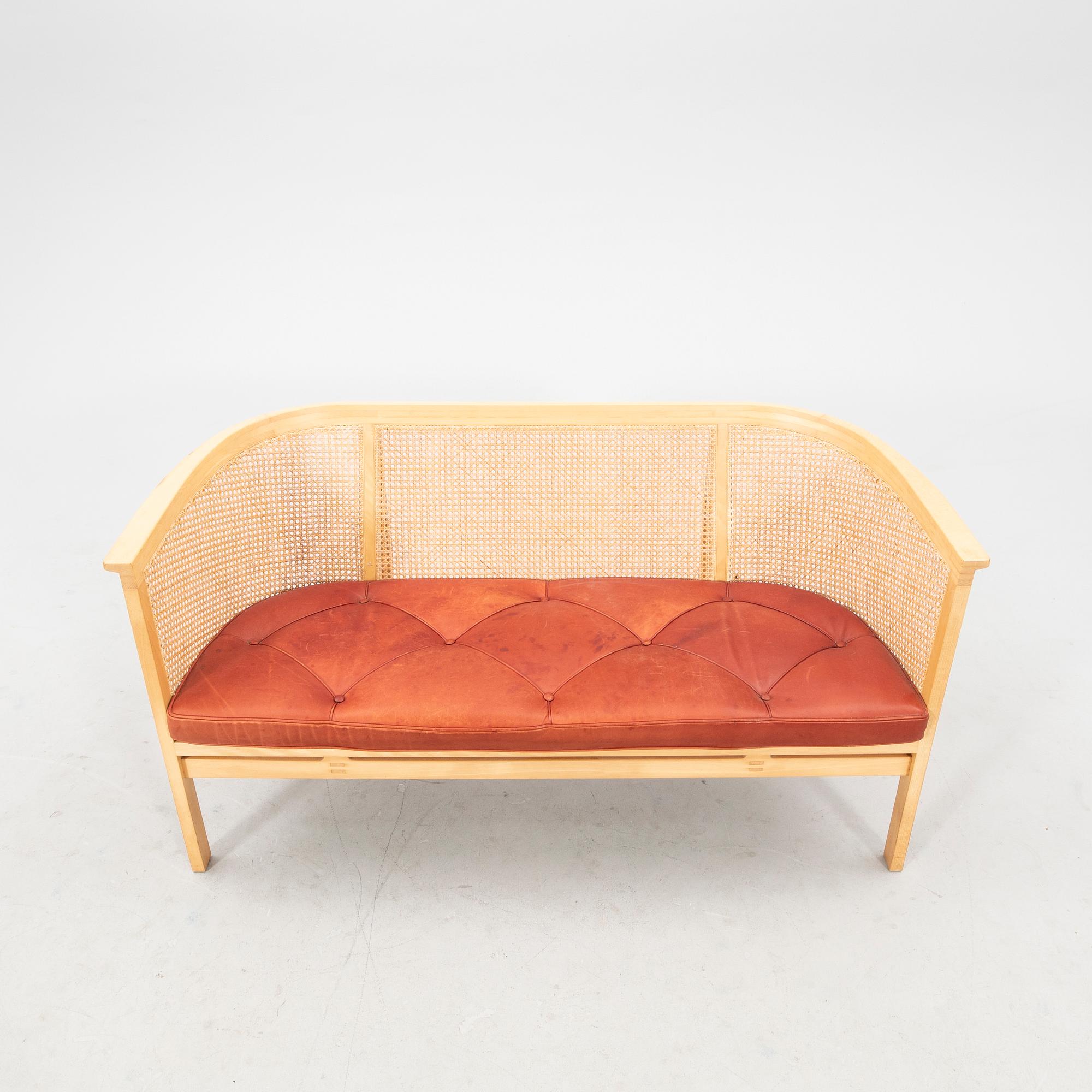 Rud Thygesen & Johnny Sörensen sofa and armchair "Kongeserien" late 20th century.