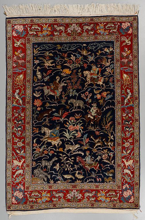 MATTA, troligen Ghom, figural, sent 1900-tal, ca 202 x 139 cm.