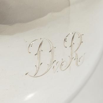 Georg Jensen, a set of four pieces tea and coffee service, sterling silver, design Johan Rohde, 533 and 787, Copenhagen.