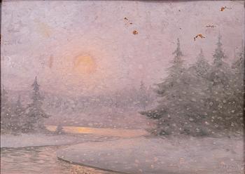 Herman Hägg, Winter motif.