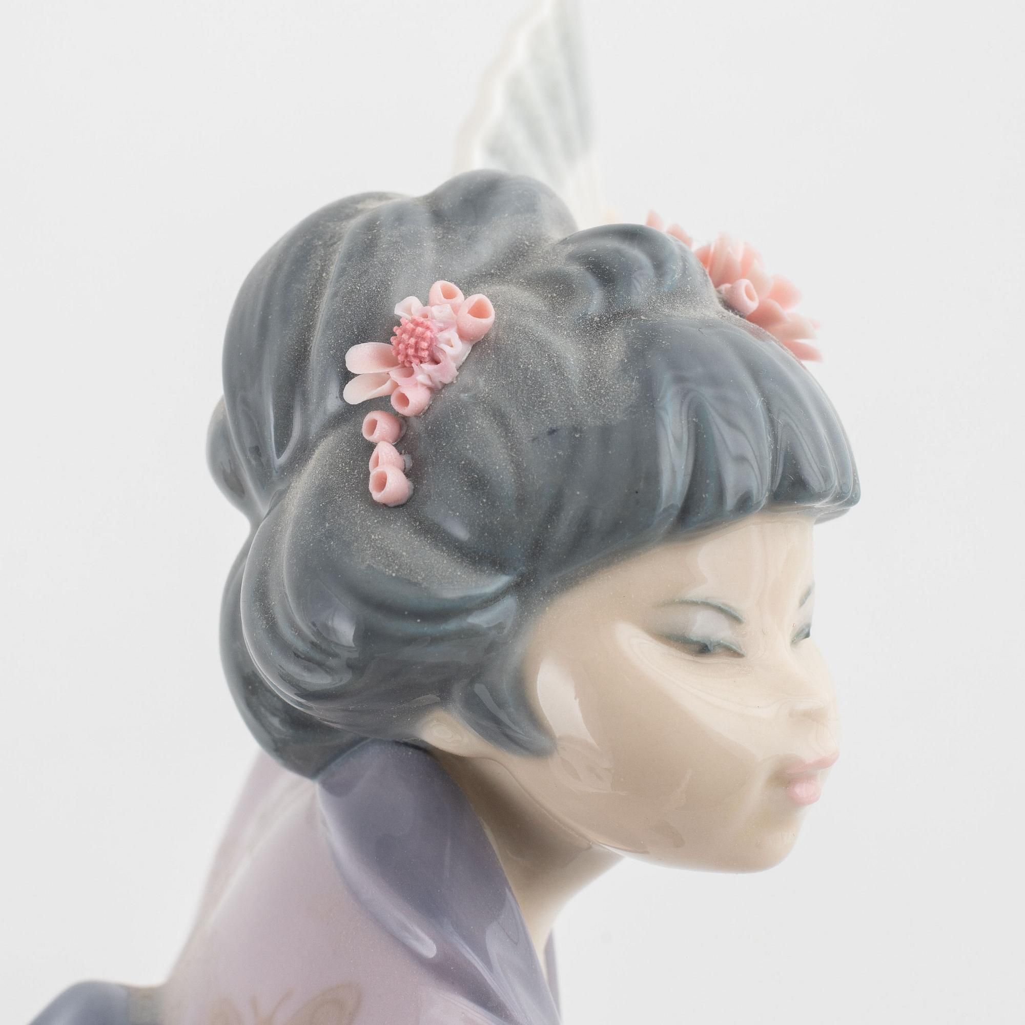 Figuriner, 3 st, porslin, Lladró och Nau, Spanien.