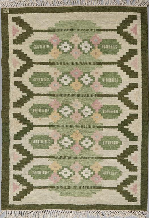MATTA, rölakan, Ingegerd Silow, monogramsignerad IS, 238 x 170 cm, 1900-talets andra hälft.