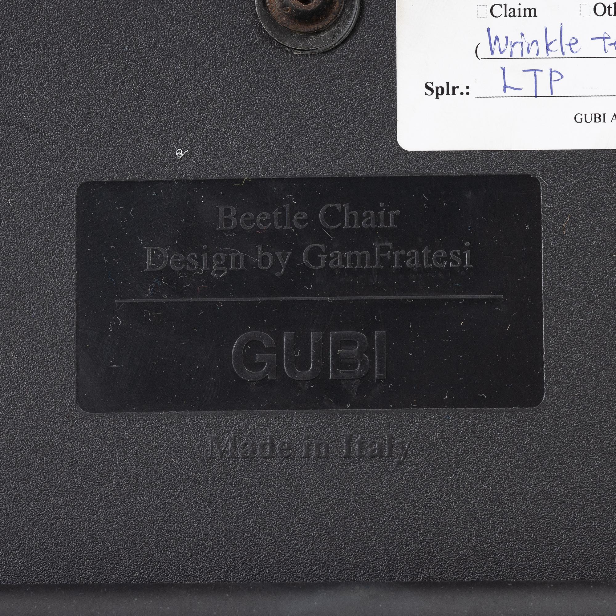 GamFratesi, six 'Beetle' chairs, Gubi, Denmark.