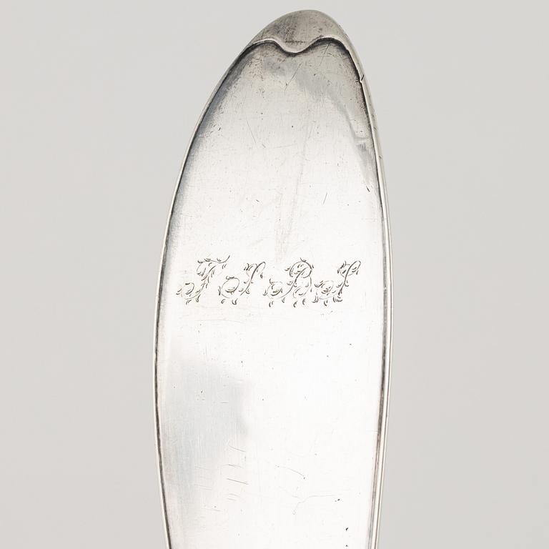 A Swedish Silver Serving Spoon and Soup Ladle, Norrköping, first half of the 20th century.