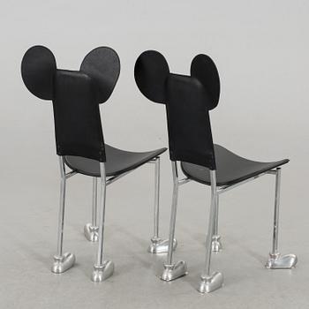 JAVIER MARISCAL, a pair of Garriris chairs, later part of the 20th cventury.