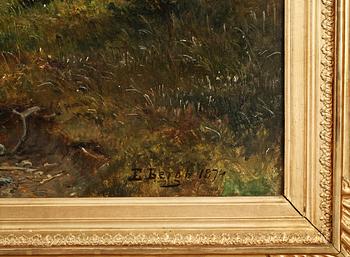 EDVARD BERGH, olja på duk, sign.