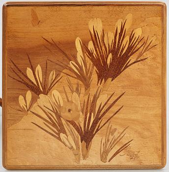 Emile Gallé, nesting tables, four parts, Nancy, France.