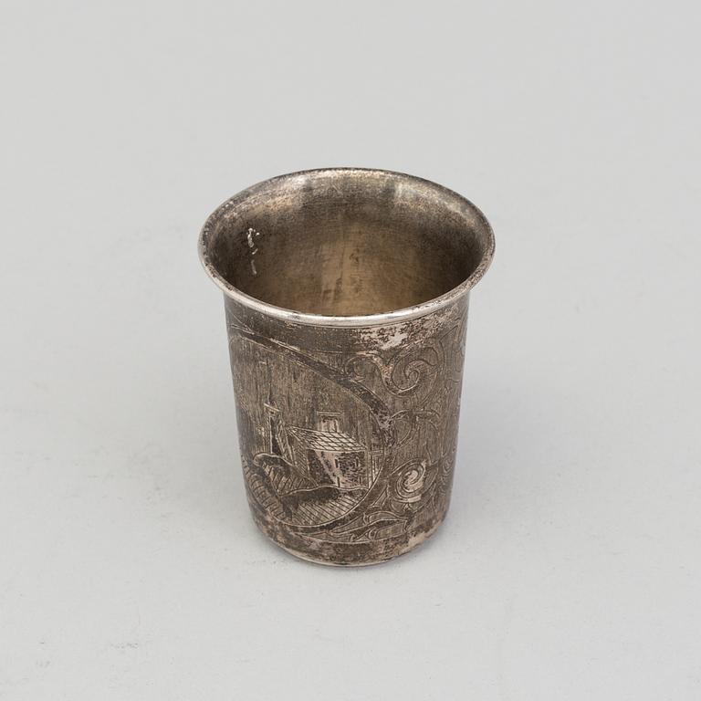 a russian silver cup from 1860. Weight 84 gram.