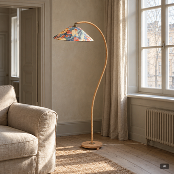 Floor lamp, Swedish Modern, 1940s.