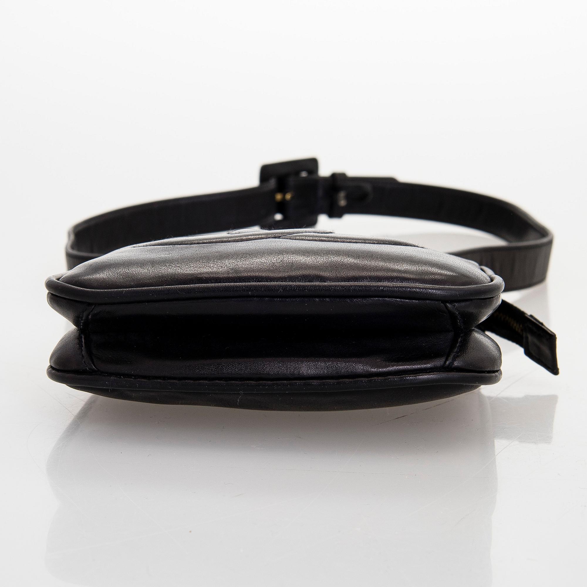 Chanel, a leather belt bag, 1989-1991.