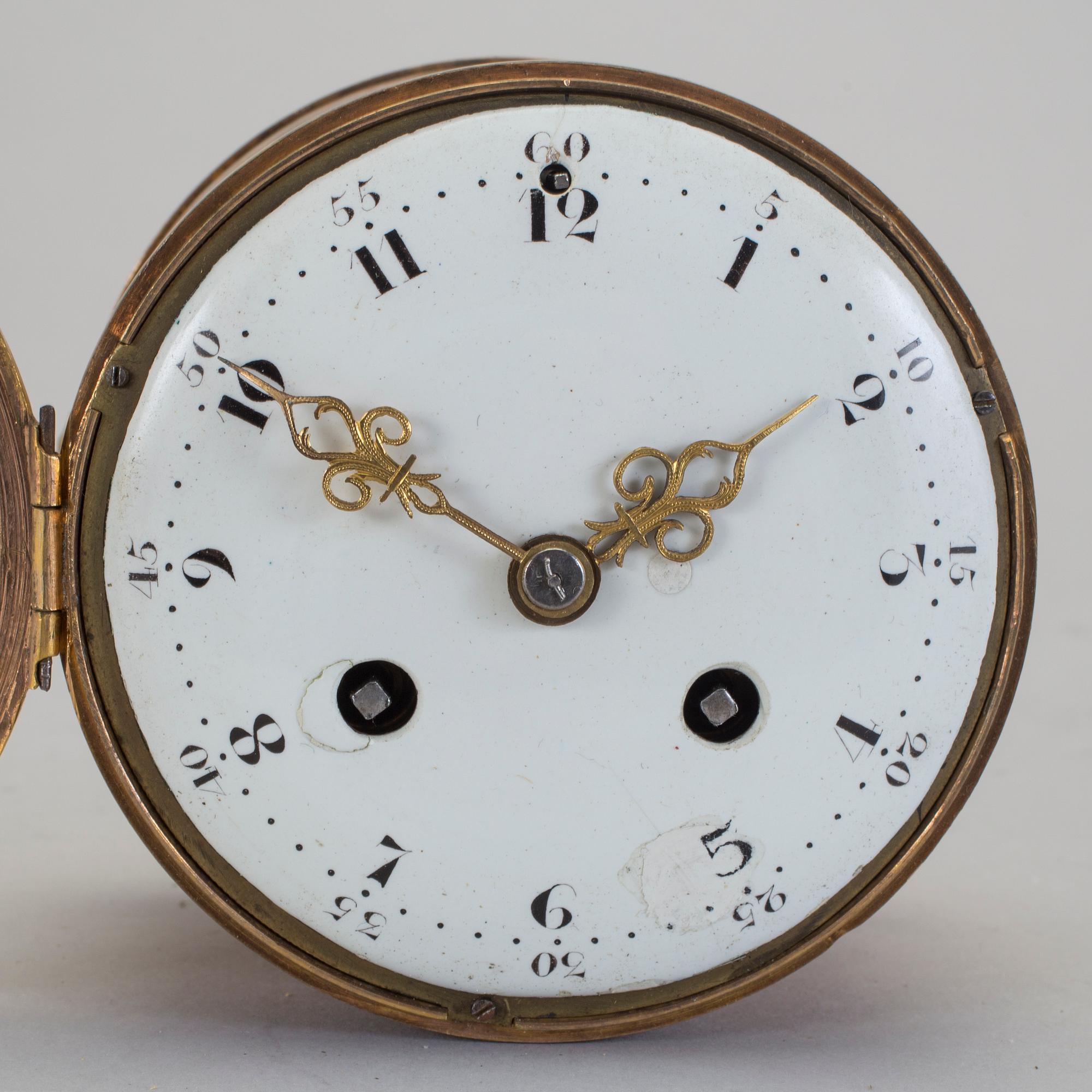 URVERK, 2 st, varav ett signerat Johan Nyberg, Stockholm (verksam 1787-1801).