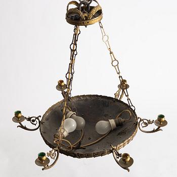 An Empire style chandelier, circa 1900.
