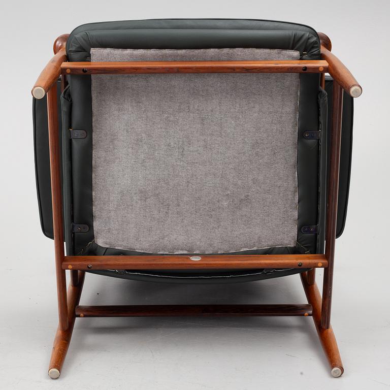 Finn Juhl, a 'Bwana' armchair and ottoman, France & Son, Denmark, 1960's.