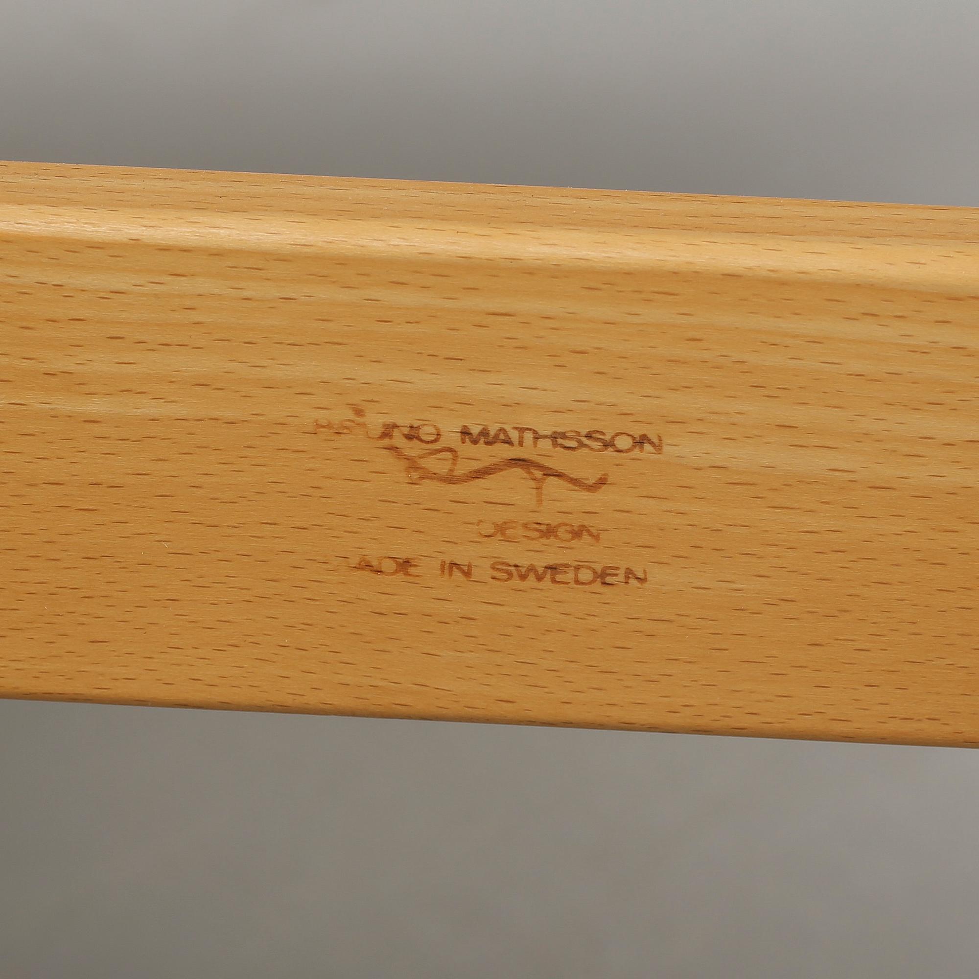 FÅTÖLJER, ett par, "Mina" Bruno Mathsson, 1900/2000-tal.