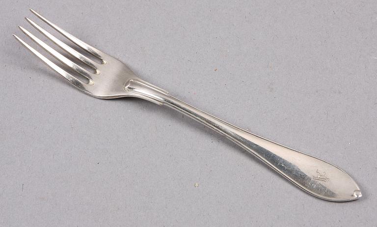 DESSERTGAFFLAR, 12 st, silver, GAB, 1927. Ca 300 g.