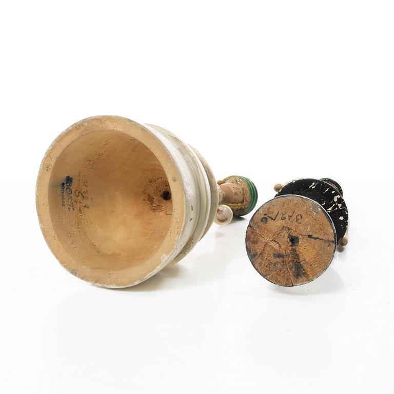 A rare pair of candle holders, Boet, Gothenburg, 1920s-30s.