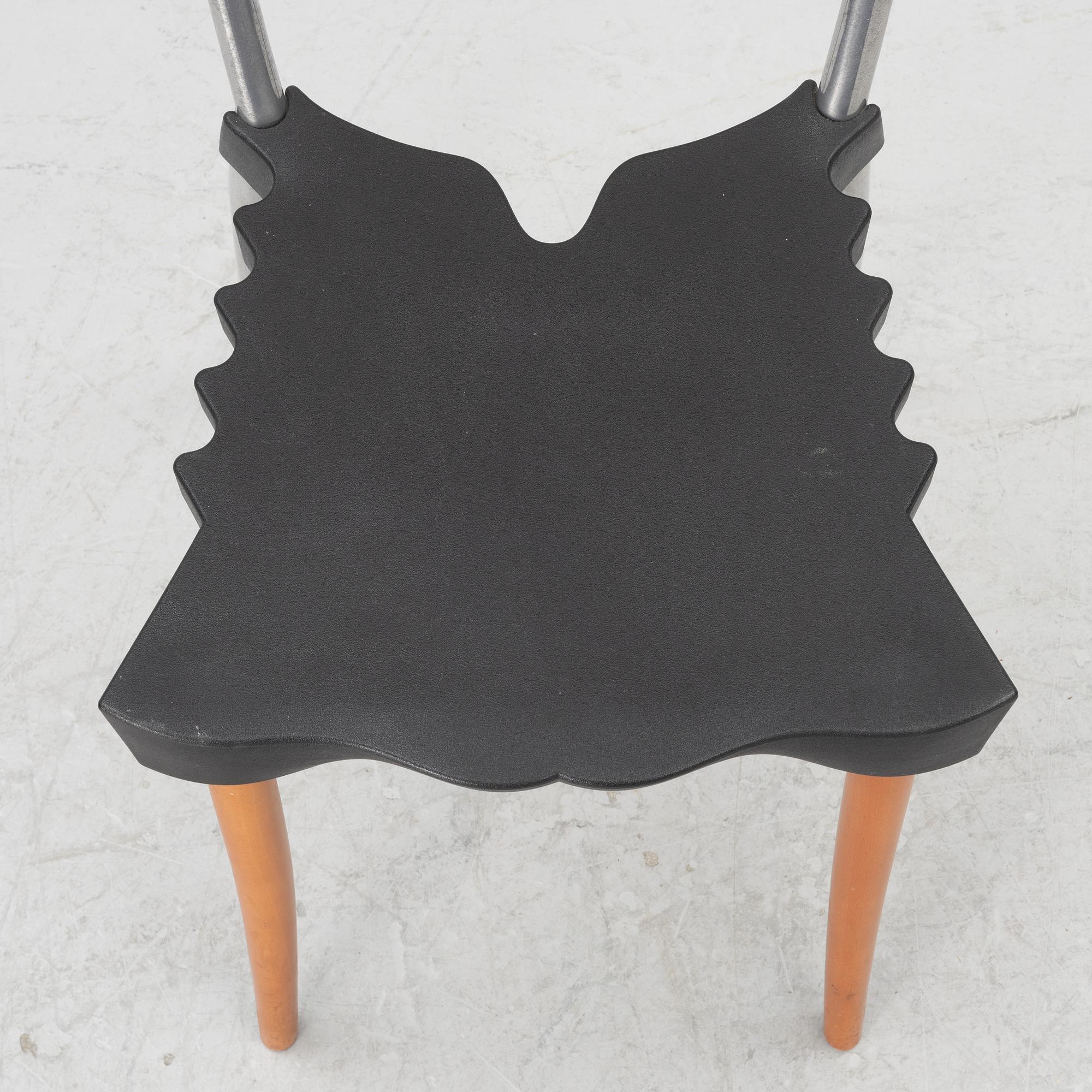 Borek Sipek, six 'Sedlak' chairs, Vitra, 1993.