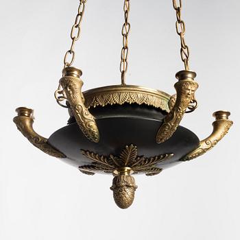 An Empire style chandelier, early 20th Century.