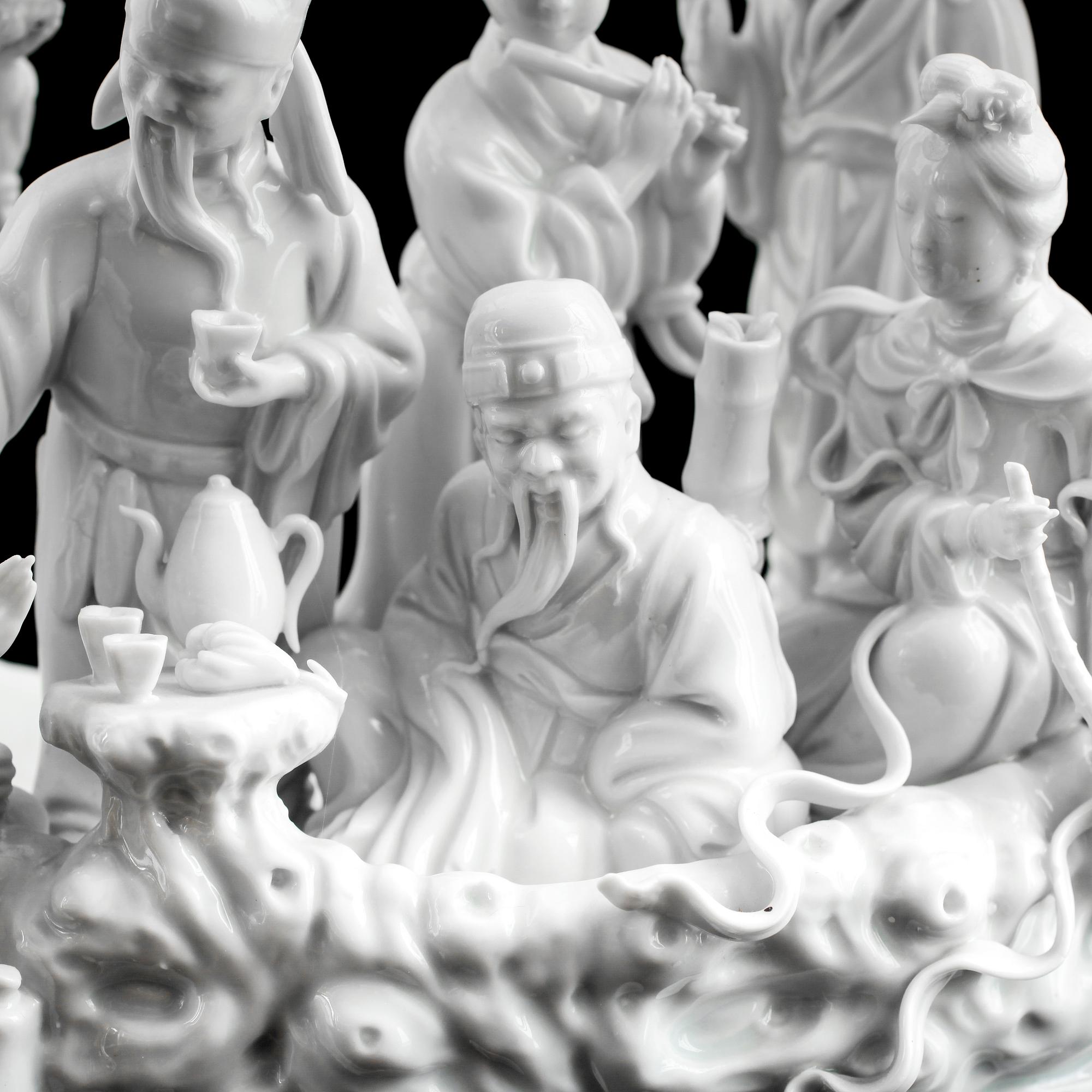 FIGURIN, porslin, blanc de chine, Kina.