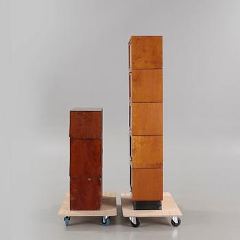 Two bookshelfs from the first half of the 20th century.