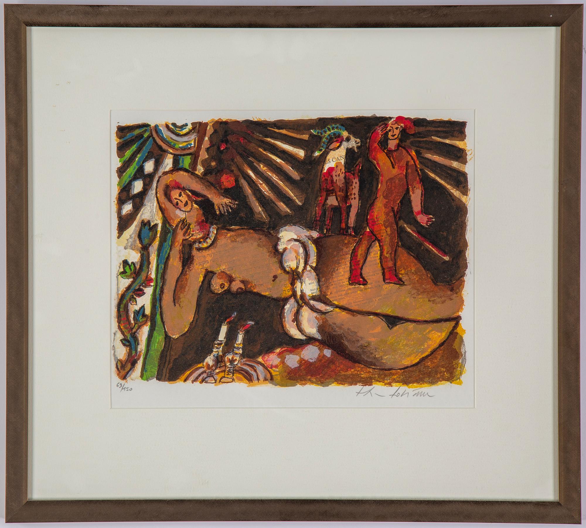 Theo Tobiasse, lithographs in colours, signed 69/150.