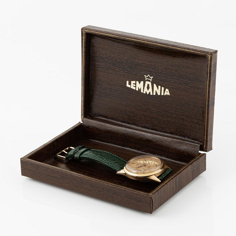 Lemania, 105, chronograph, wristwatch, 37,5 mm.