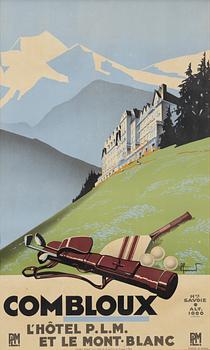 Pierre Commarmond, lithographic poster,  Lucien Serre, Paris, France, circa 1930.