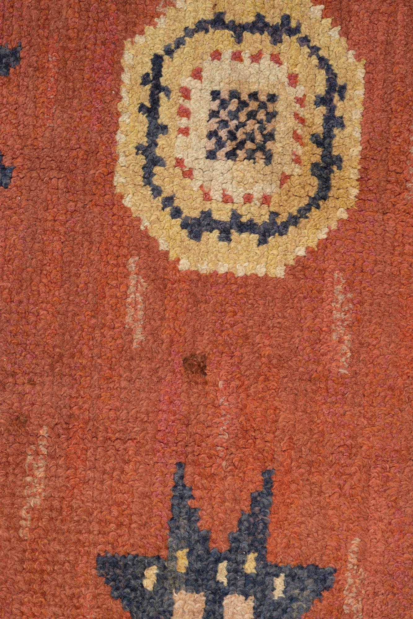 Märta Måås-Fjetterström, a carpet, "Röd Flossa", knotted pile, ca 300 x 272 cm, signed AB MMF.