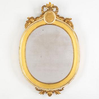 A Swedish Gustavian 18th century mirror/frame,