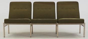 SOFFA, metall och tyg, 1960-tal.