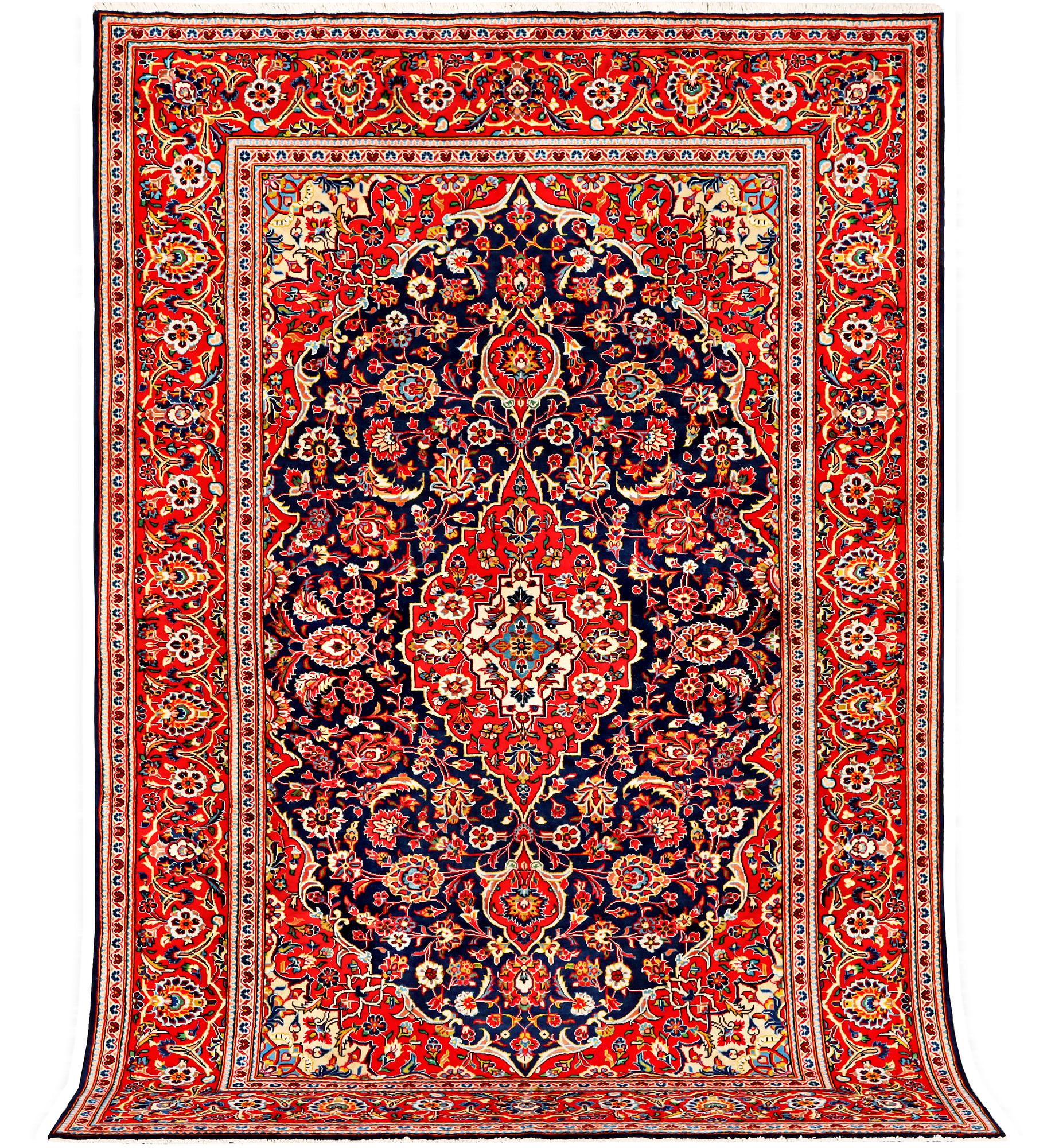 A Kashan carpet, c. 305 x 200 cm.