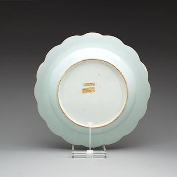 A famille rose dish, Qing dynasty, Qianlong (1736-95).