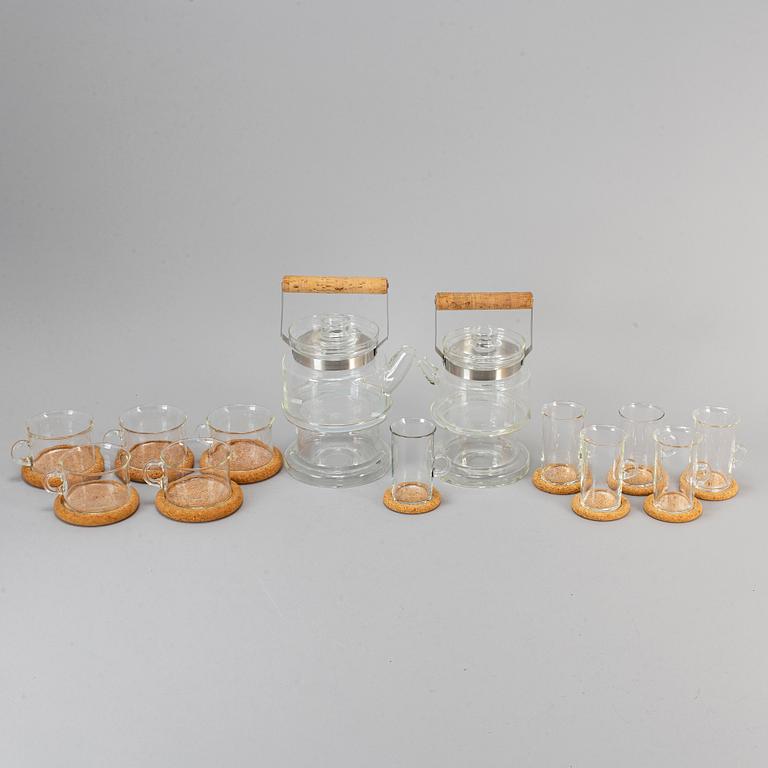 SIGNE PERSSON-MELIN, teservis, 13 delar, glas, Boda Nova.