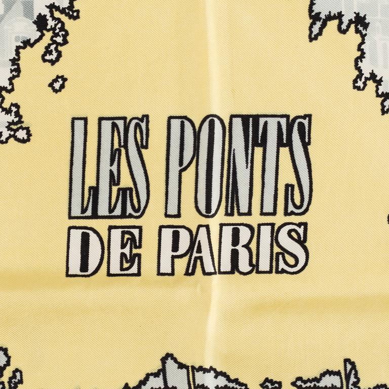 SCARF, Hermès, "Les Ponts de Paris" issued 1952.